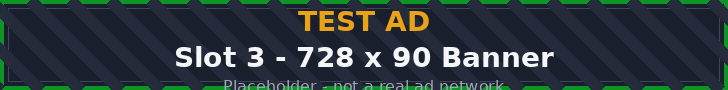 Test ad slot 3 banner 728 by 90