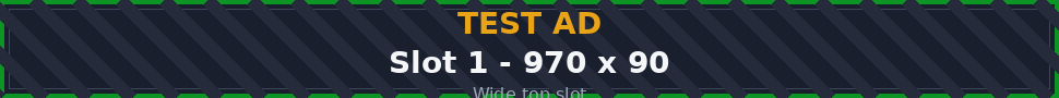 Test ad slot 1 leaderboard 970 by 90