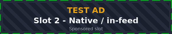 Test ad slot 2 native 600 by 120